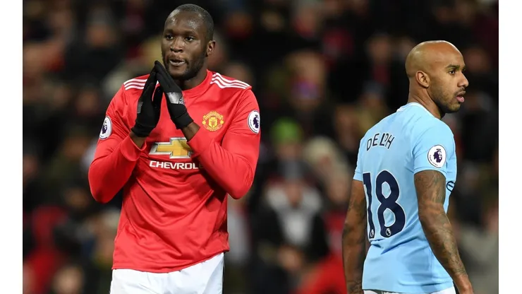 Lukaku fue el "villano" del derbi de Manchester.