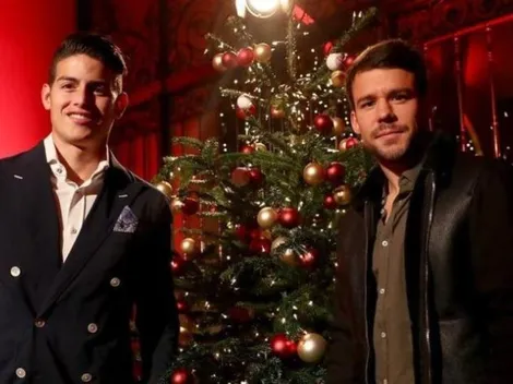 James y la fiesta de navidad del Bayern Múnich