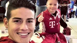 Muy felices se mostraron varios hinchas con el crack de la Selección Colombia (FOTO: Bayern Oficial)