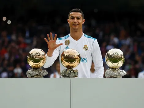Cristiano Ronaldo le entregó el Balón de Oro al Bernabéu
