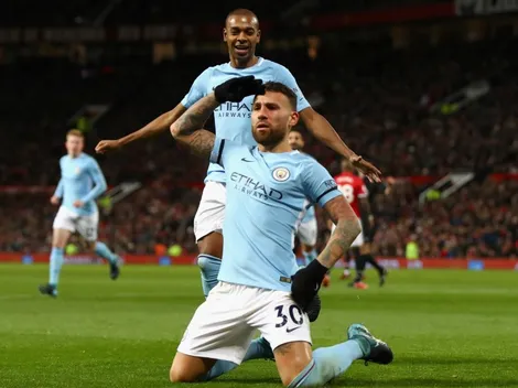 Otamendi le regaló al City el Derby de Manchester