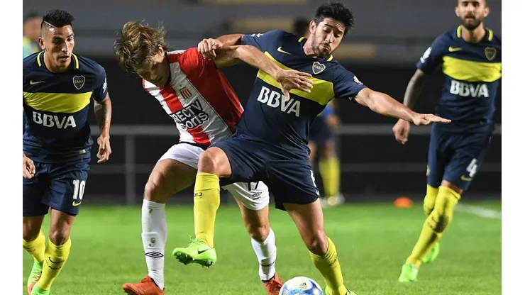 EL ÚLTIMO REGISTRO. En La Plata, el Pincha y el Xeneize empataron 0-0 por la Fecha 23 del pasado campeonato.