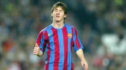 Lionel Messi en sus inicios en Barcelona.