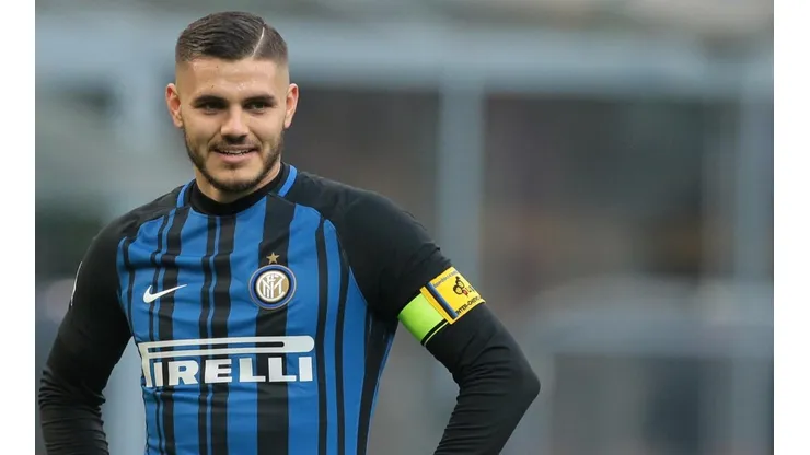 Mauro Icardi con la piel del Inter.