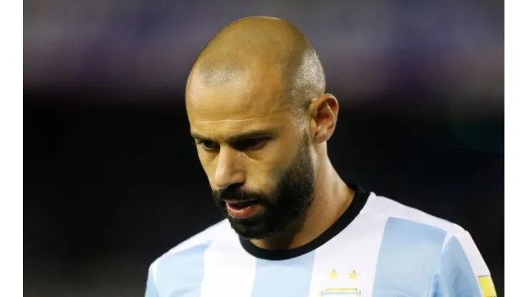 Javier Mascherano en la Selección Argentina.