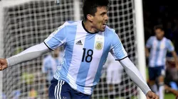 PURO "HUEVO". Acuña celebra el empate ante Venezuela en El Monumental por las Eliminatorias.