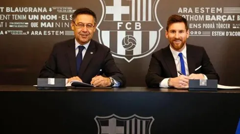 Lionel Messi firmó un nuevo supercontraro con el Barcelona FC hasta 2021