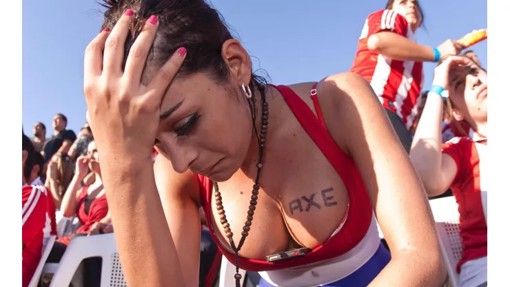Larissa Riquelme con Paraguay