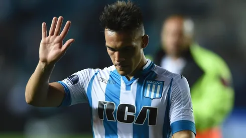Lautaro Martínez empezó a despedirse de Racing