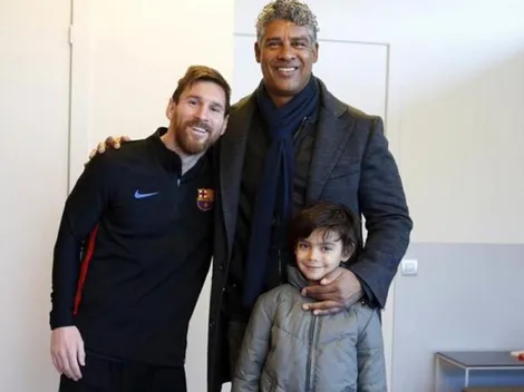 Rijkaard visitó a Messi en Barcelona