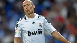 Arjen Robben jugando en Real Madrid.