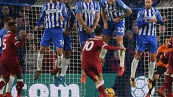 THE LITTLE MAGICIAN. El momento preciso del golazo del Coutinho (Foto: Getty).