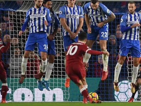 A lo Ronaldinho: el golazo de tiro libre de Coutinho