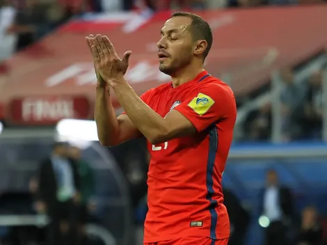 Marcelo Díaz, furioso durante el sorteo del Mundial