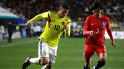 James Rodríguez, con la Selección Colombia.