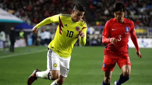 James Rodríguez, con la Selección Colombia.