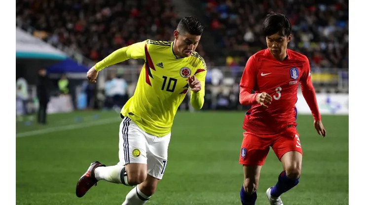 James Rodríguez, con la Selección Colombia.