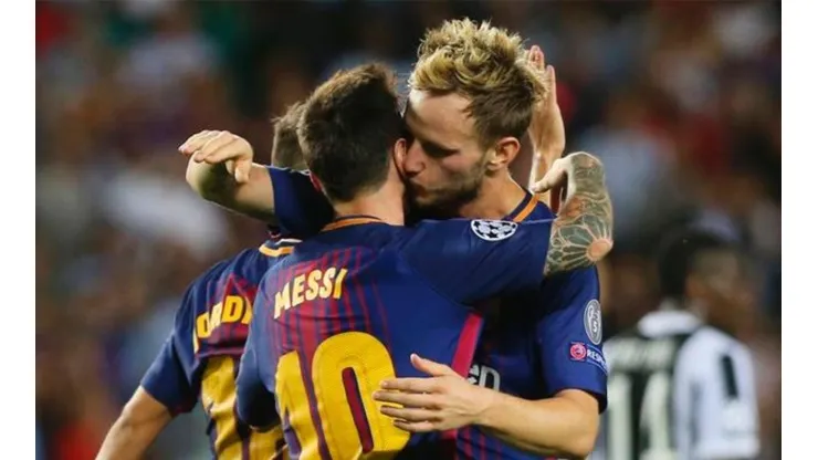 Messi y Rakitic, compañeros en Espana, rivales en Rusia.