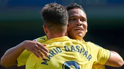 Carlos Bacca celebra un gol con Villarreal