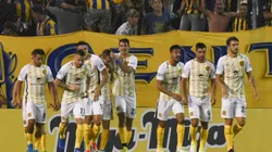 Rosario Central festeja el tanto de Marco Ruben.