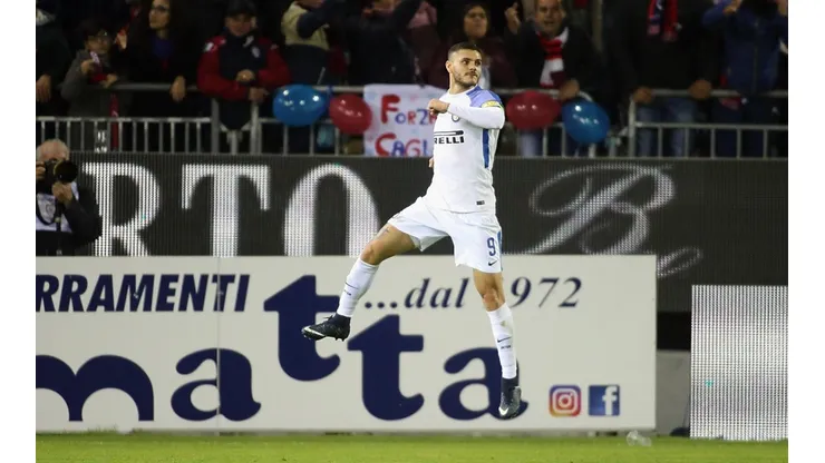 IL CAPITANO. Icardi celebra el segundo con Inter en Cagliari (Foto: Getty).