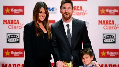 Antonella Roccuzzo y Thiago Messi la rompieron en la bota de oro