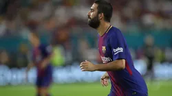Arda Turan en un partido de Barcelona.