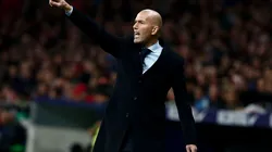 Zinedine Zidane en plena acción