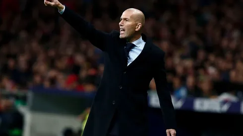 Zinedine Zidane en plena acción