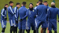 CONCENTRANDO. La Celeste y Blanca entrenará al sudeste de Moscú.