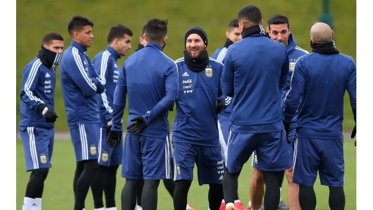 CONCENTRANDO. La Celeste y Blanca entrenará al sudeste de Moscú.