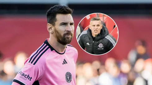 Lionel Messi y John Herdman.