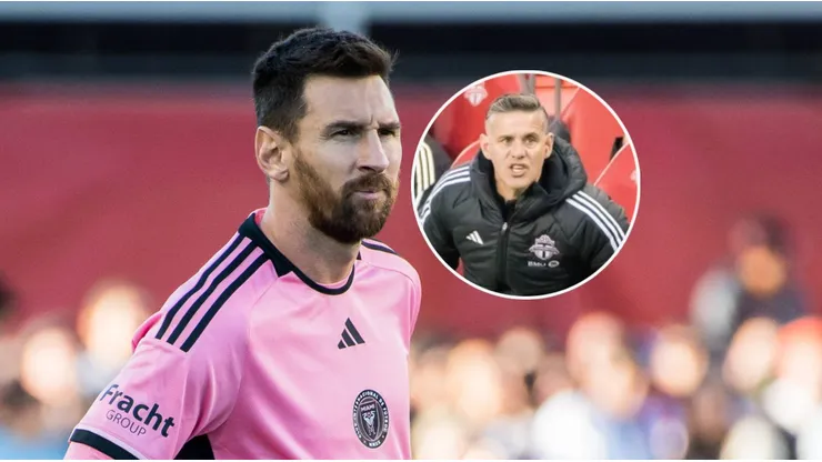 Lionel Messi y John Herdman.
