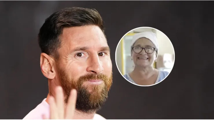 Lionel Messi y Raquel.