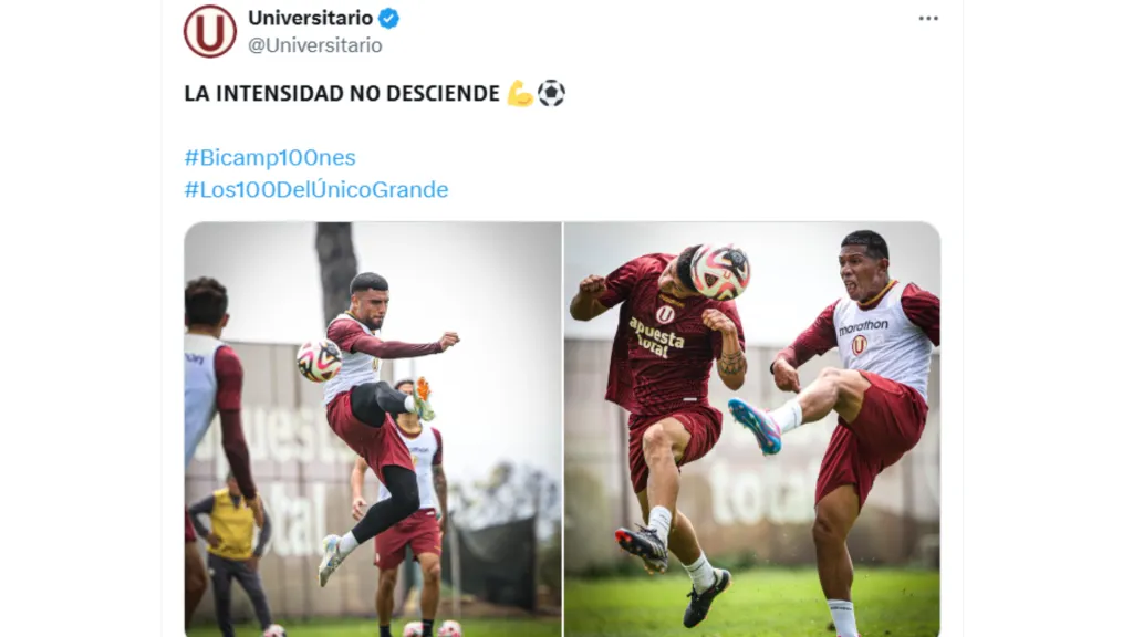 El polémico mensaje de Universitario en redes sociales. (Foto: @Universitario)