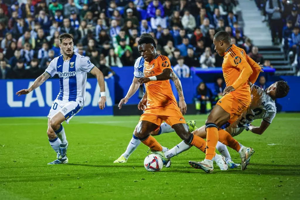 Vinícius Júnior en su último partido con el Real Madrid.