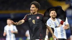 Paolo Guerrero se quejó de la protección que recibe Messi por los árbitros. Foto: IMAGO.