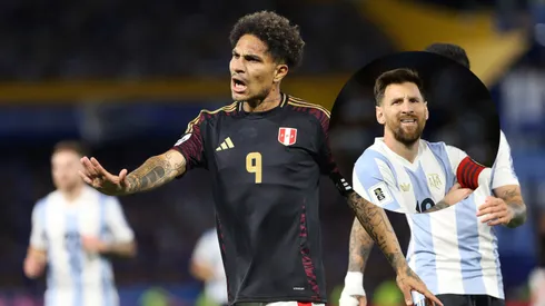 Paolo Guerrero se quejó de la protección que recibe Messi por los árbitros. Foto: IMAGO.