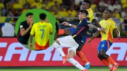 Piero Hincapié vio la tarjeta roja en el Ecuador vs. Colombia.