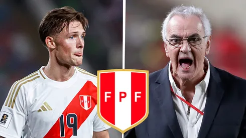 Oliver Sonne y Jorge Fossati, jugador y técnico de Perú