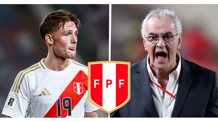Oliver Sonne y Jorge Fossati, jugador y técnico de Perú