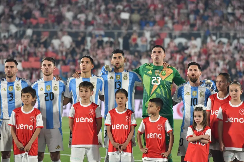 Selección Argentina en Paraguay. (Foto: Getty).