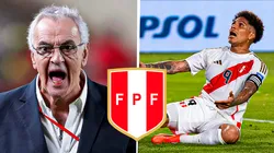 Jorge Fossati y Paolo Guerrero, técnico y delantero de la Selección Peruana.