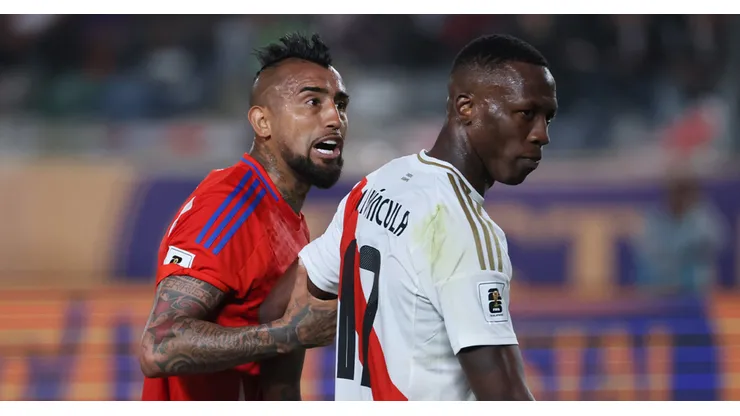 Arturo Vidal en el Perú vs. Chile.