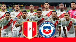 Alineación titular de Perú vs. Chile.