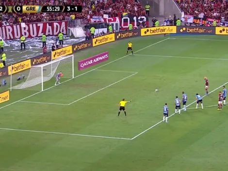 El VAR no llegó al Maracaná y Gabigol puso el 3 a 0 de Flamengo gracias a un penal inventado
