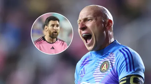 Lionel Messi y Brad Guzan.