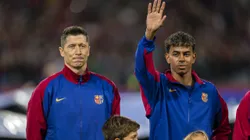 Lamine Yamal y Robert Lewandowski son bajas en el Barcelona de Hansi Flick por diferentes molestias musculares.