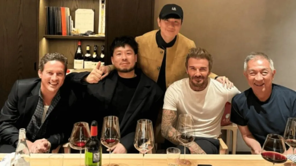 La foto de Lim y Beckham que generó polémica en Valencia: TW