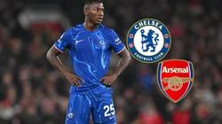 Moisés Caicedo fue el capitán del Chelsea contra el Arsenal.